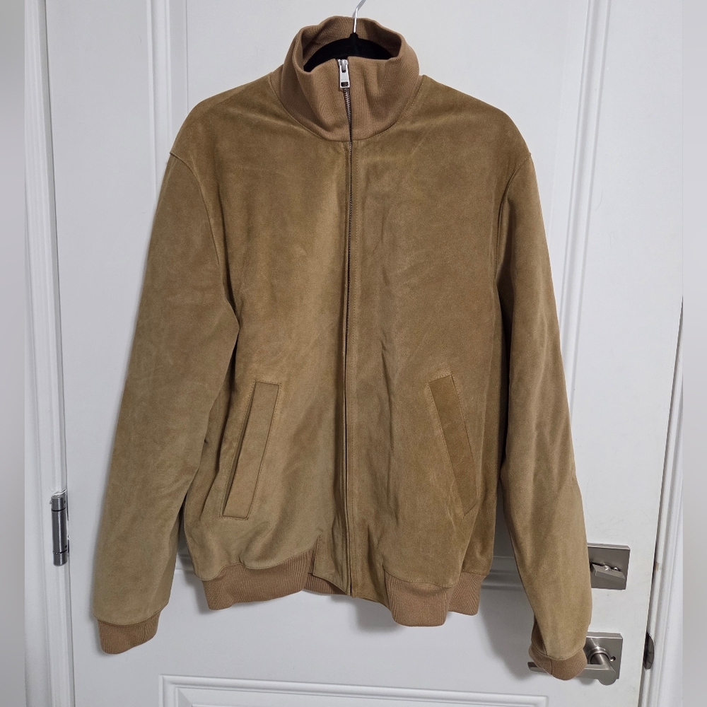 NWT - Sandro Paris Men's Suede Bomber Jacket - Size XL
